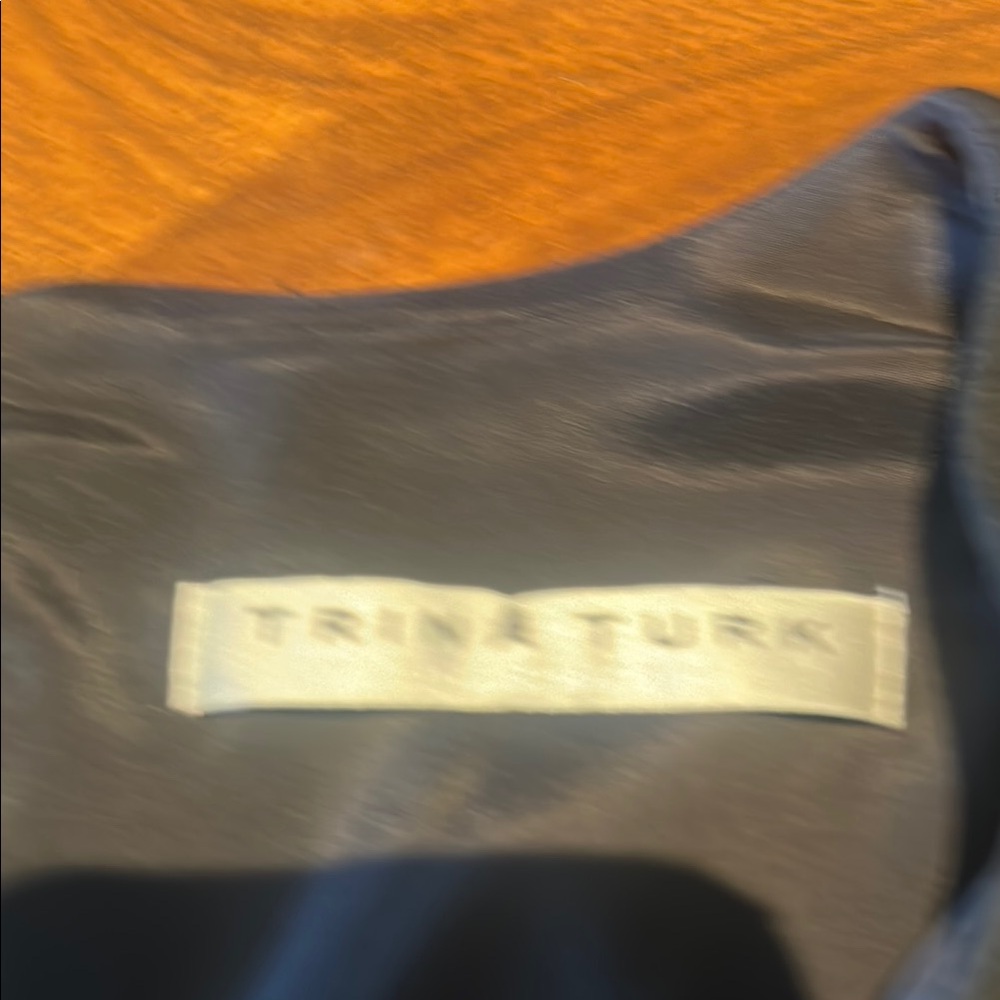 Trina Turk Elegant Black Mini Dress with Unique Sleeves - Picture 5 of 6